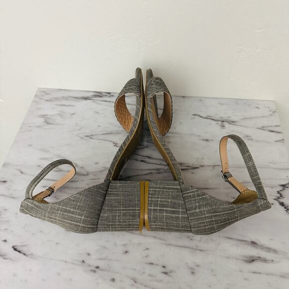 Maurice’s Roxy Braided Strap Gray Heels Womens Size 11 - Picture 6 of 10